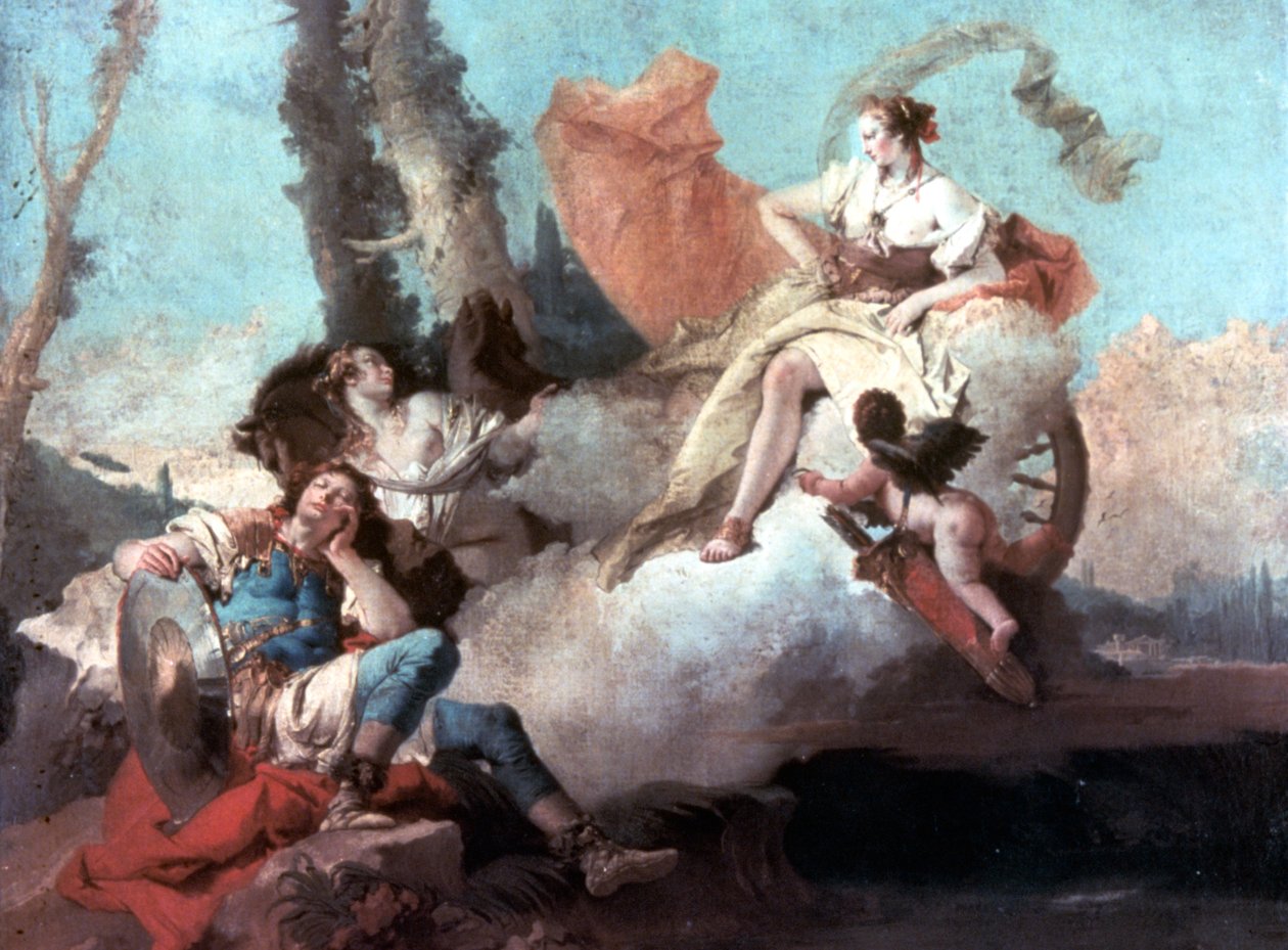 Rinaldo fortryllet af Armida 1742-1745 af Giovanni Battista Tiepolo