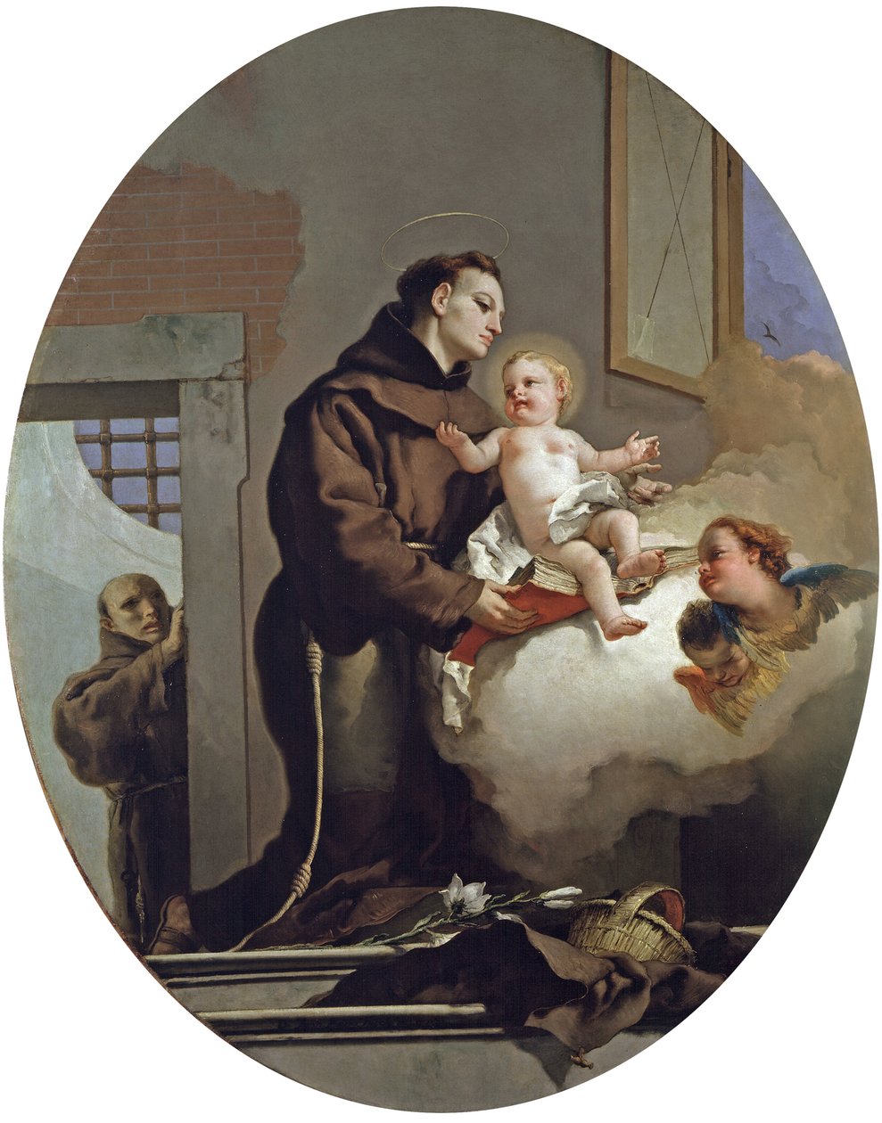 Sankt Antonius af Padova med Jesusbarnet, 1767-69 af Giovanni Battista Tiepolo