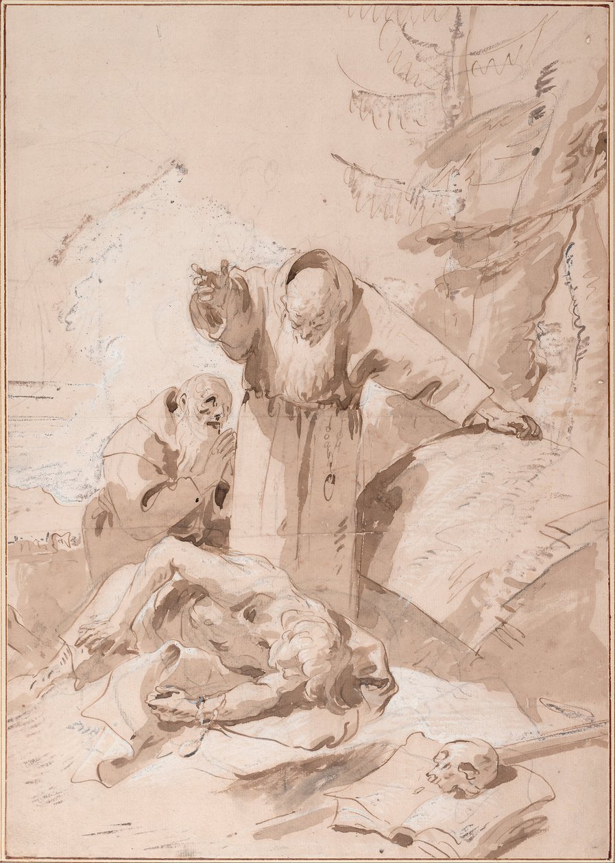 Sankt Fidelis af Sigmarigen og Sankt Josef af Leonessa af Giovanni Battista Tiepolo