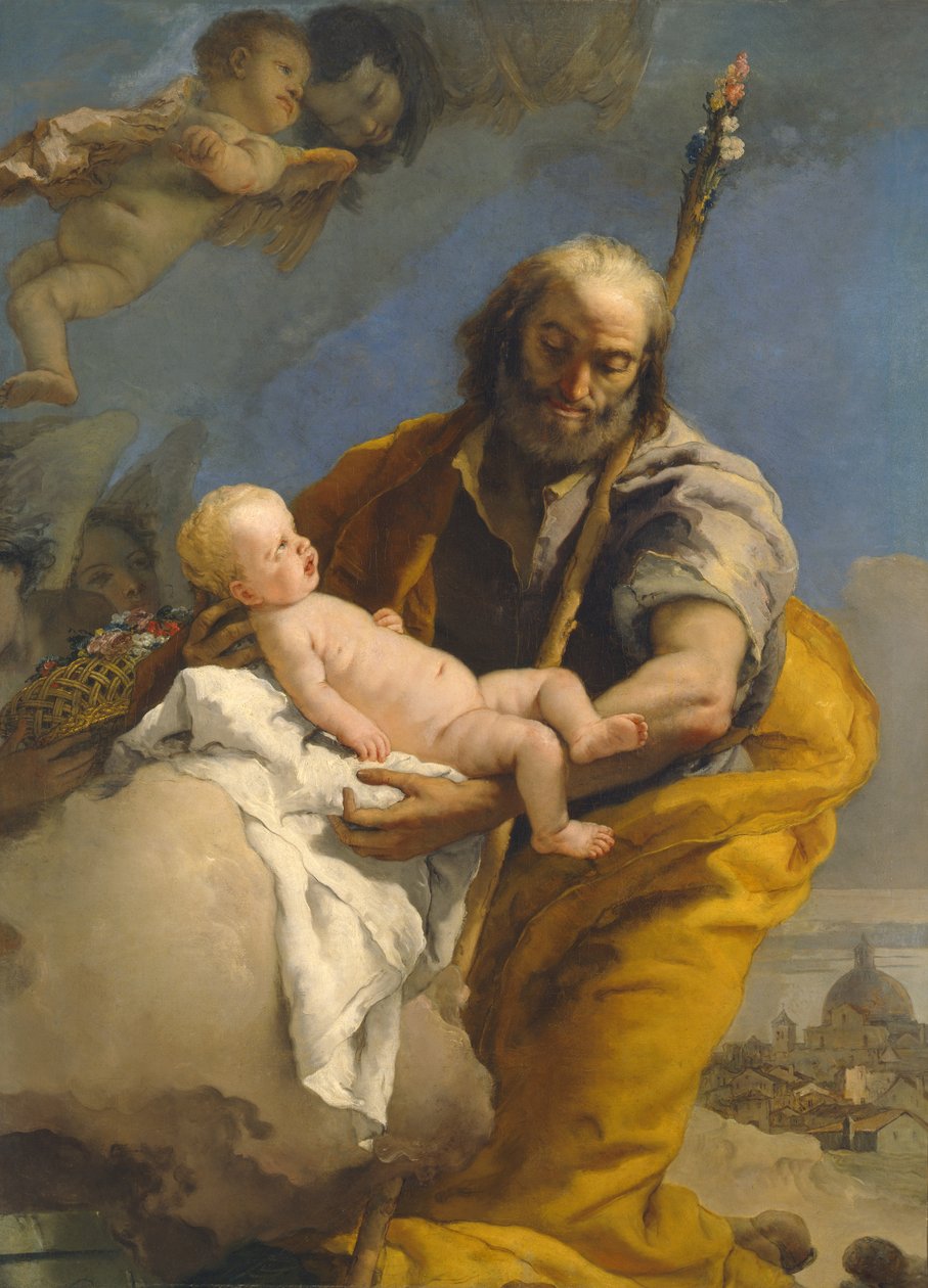 Sankt Josef og Kristusbarnet, 176769 af Giovanni Battista Tiepolo