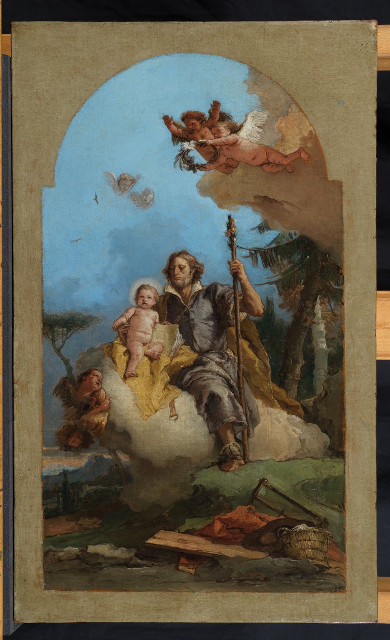 Sankt Josef med Kristusbarnet, 1767 af Giovanni Battista Tiepolo