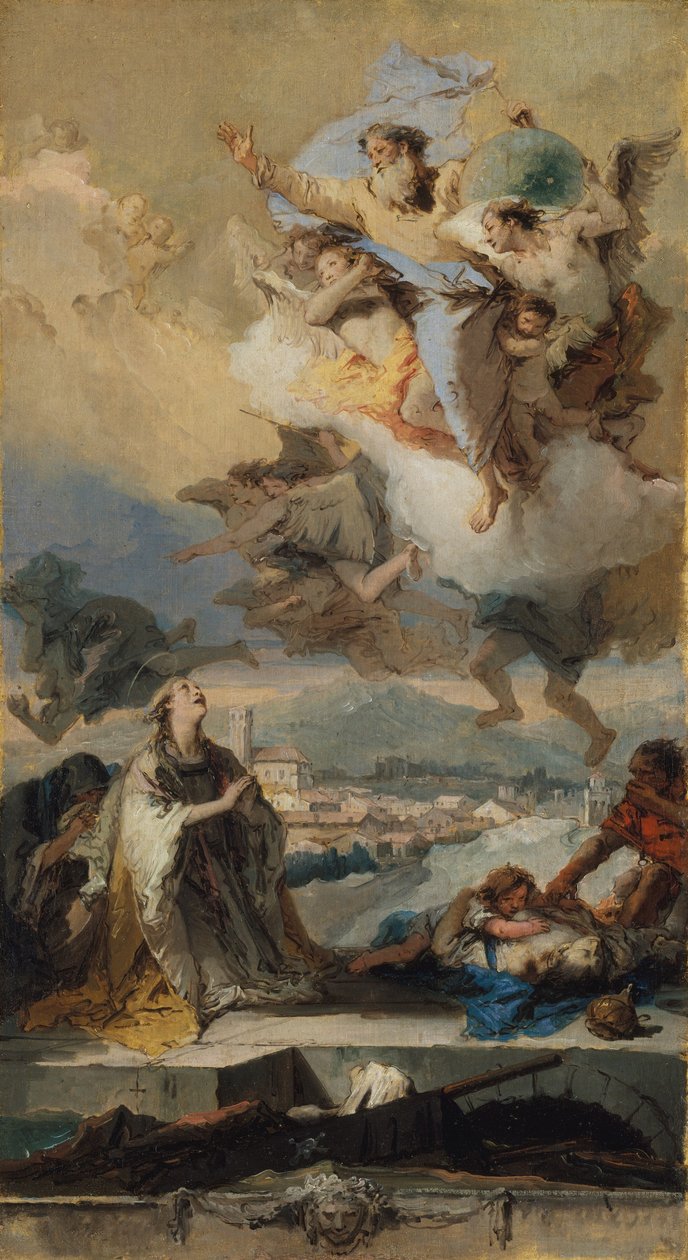 Sankt Thecla beder for de pestramte, 1758-59 af Giovanni Battista Tiepolo