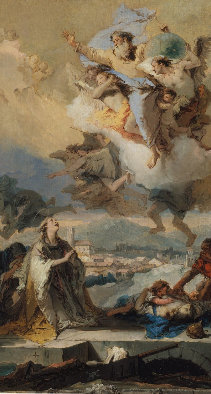Sankt Thecla beder for de pestramte, 1758-59. af Giovanni Battista Tiepolo