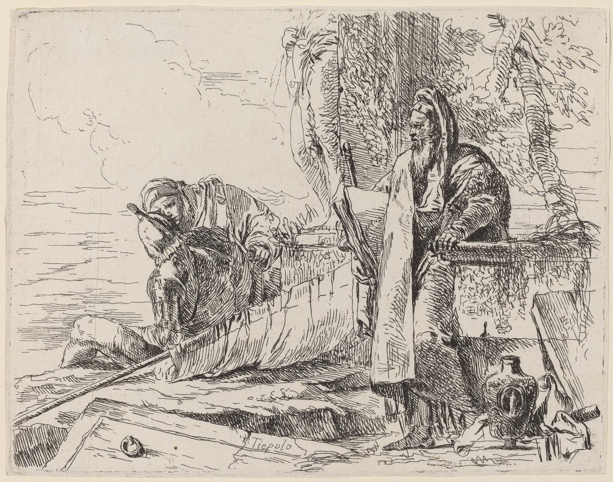 Stående filosof og to andre skikkelser af Giovanni Battista Tiepolo