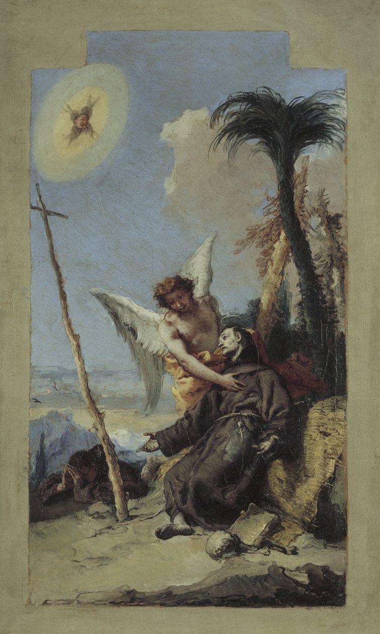 Stigmatisering af Saint Francis, 1767 af Giovanni Battista Tiepolo