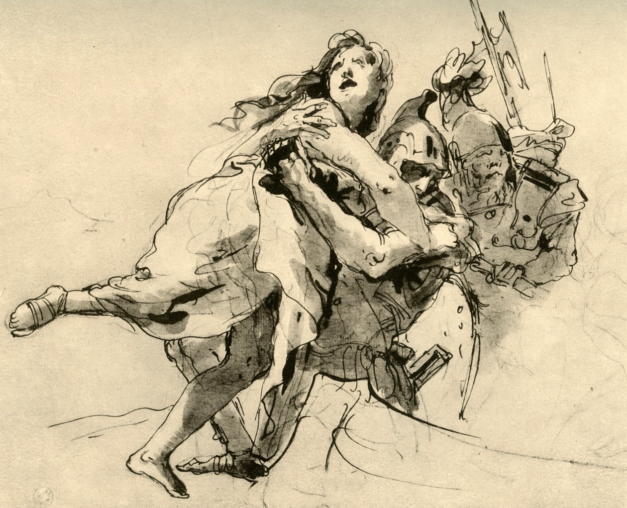 The Abduction of Helen, midten af det 18. århundrede, 1928 af Giovanni Battista Tiepolo