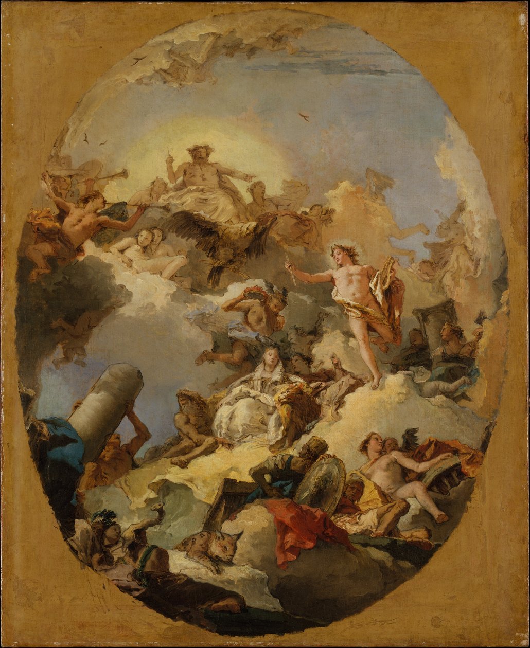 Die Apotheose der spanischen Monarchie af Giovanni Battista Tiepolo