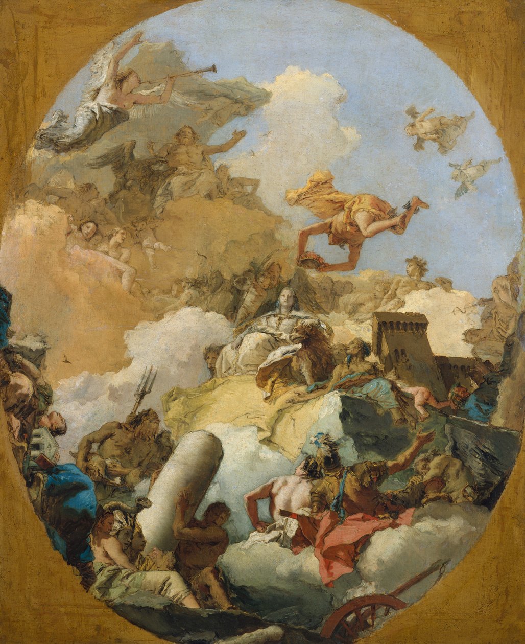Det spanske monarkis apoteose, ca. 1765 af Giovanni Battista Tiepolo