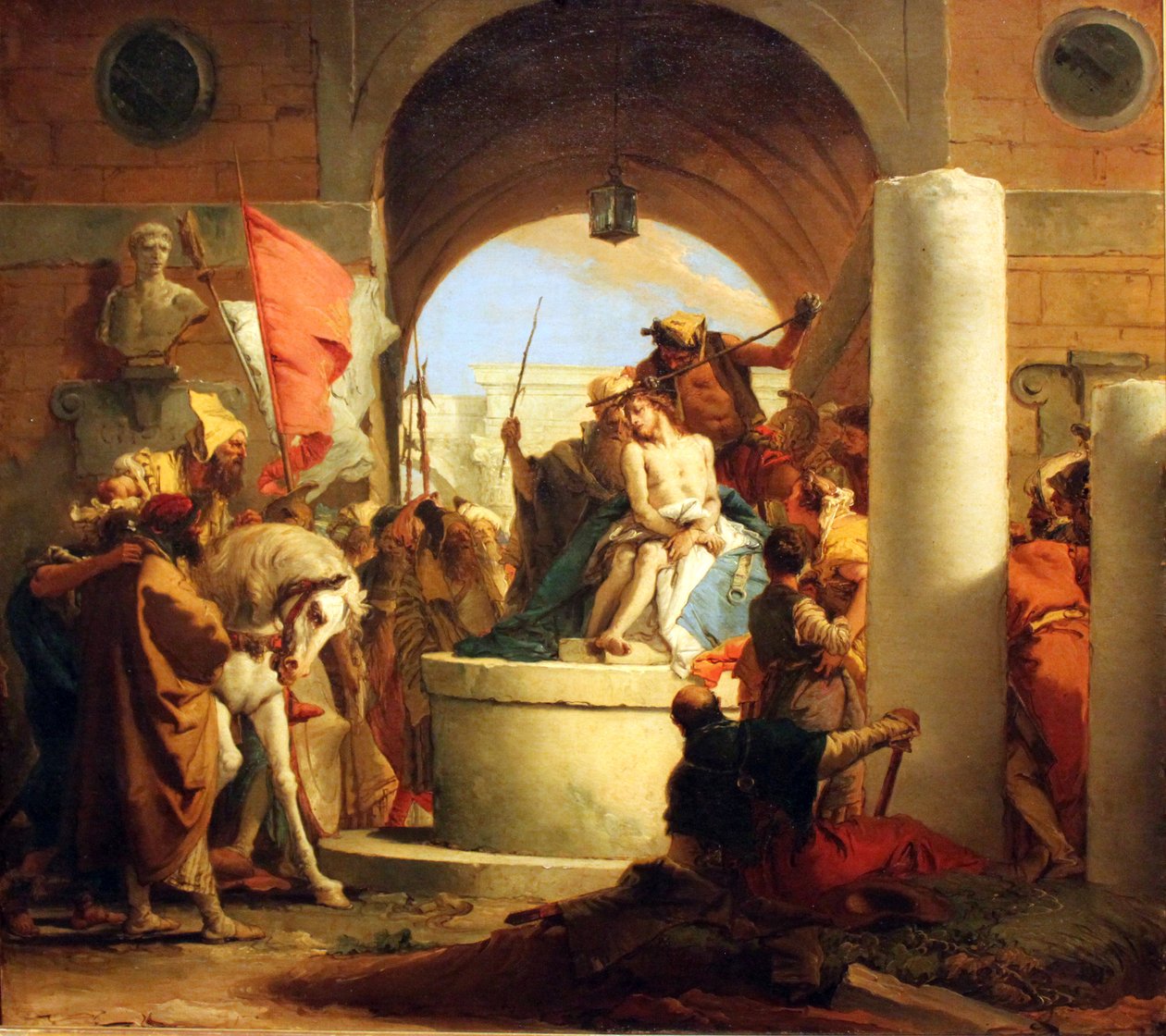 The Crowning with Thorns Deutsch: Dornenkrönung Christi Russian: Kroning med thorns af Giovanni Battista Tiepolo