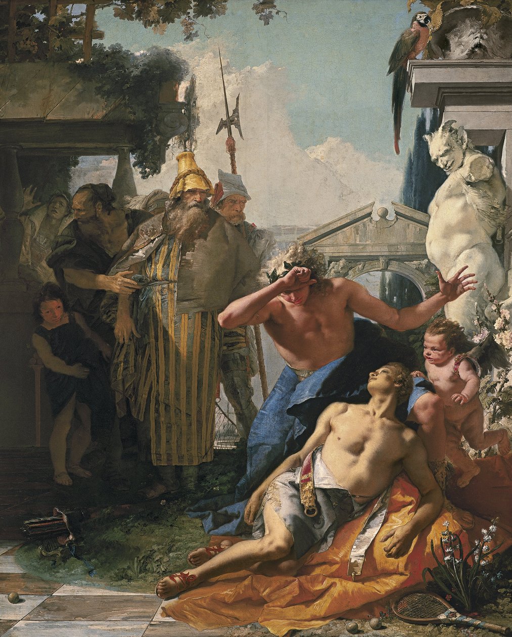 Hyacinthus’ død af Giovanni Battista Tiepolo