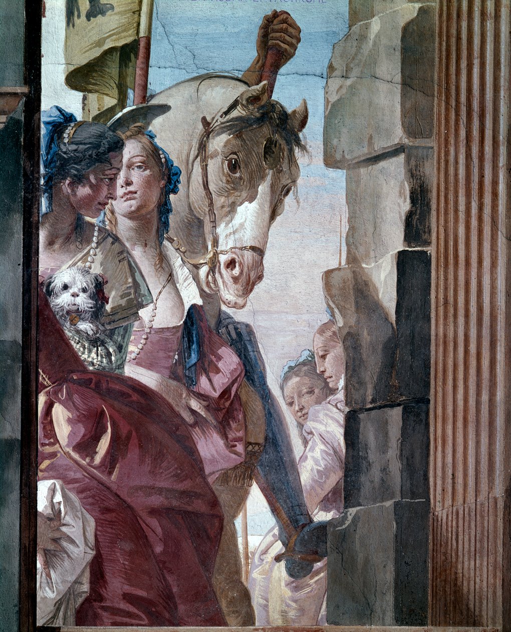 Entourage of Cleopatra, 1746-47. af Giovanni Battista Tiepolo