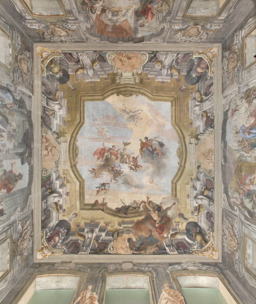 Dæmonernes fald, Scipios fortællinger, detalje, 1731 (detalje af 3498337) af Giovanni Battista Tiepolo