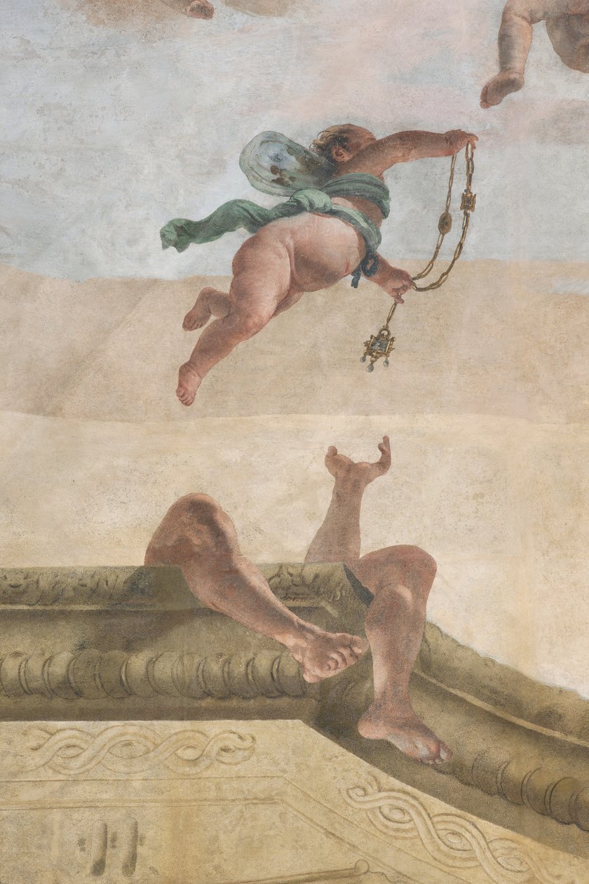 Dæmonernes fald, Scipios fortællinger, detalje, 1731 (detalje af 3498337) af Giovanni Battista Tiepolo