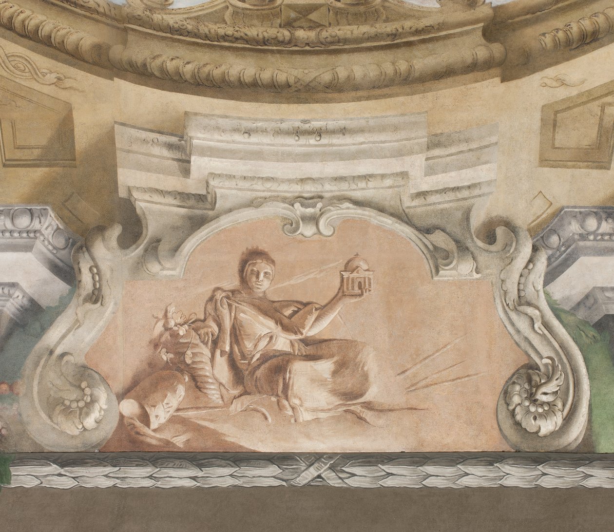Dæmonernes fald, Scipios fortællinger, detalje, 1731 (detalje af 3498337) af Giovanni Battista Tiepolo