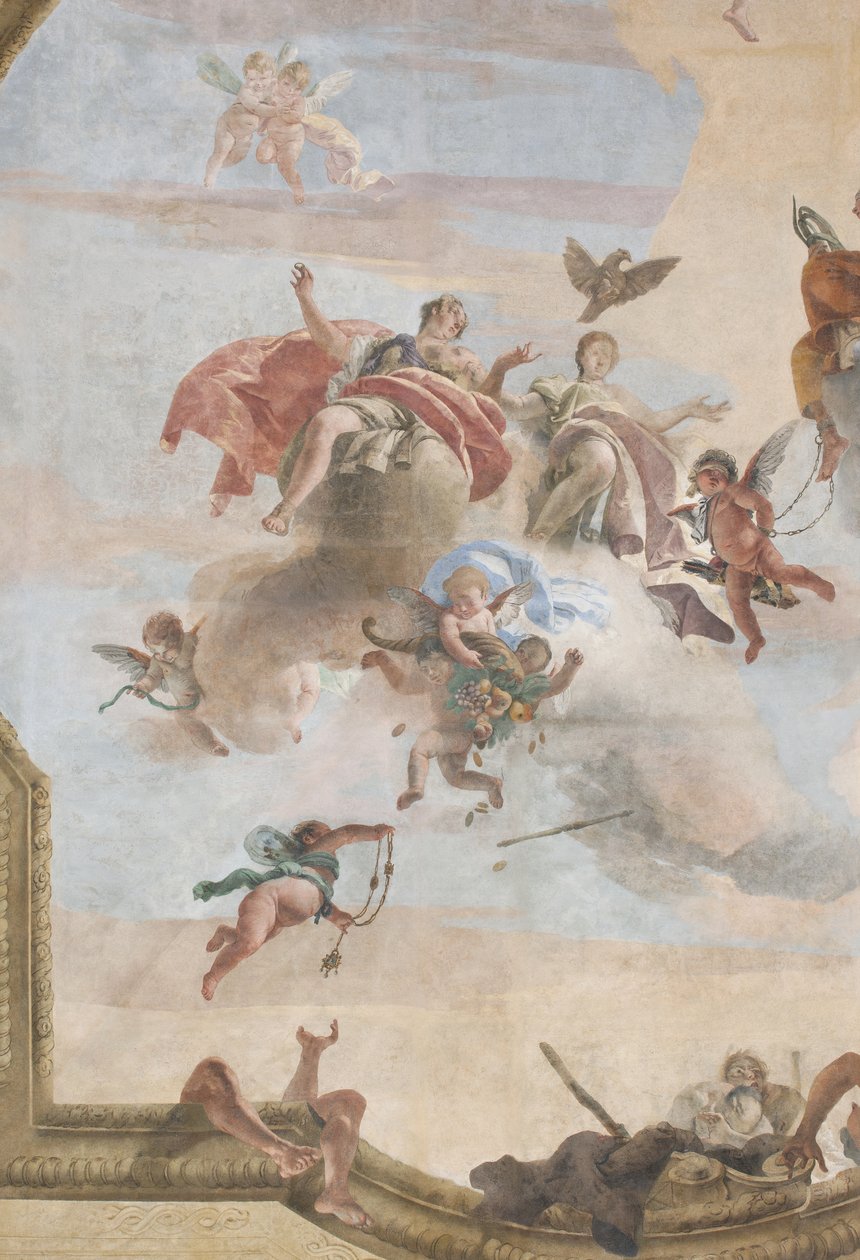 Dæmonernes fald, Scipios fortællinger, detalje, 1731 (detalje af 3498337) af Giovanni Battista Tiepolo
