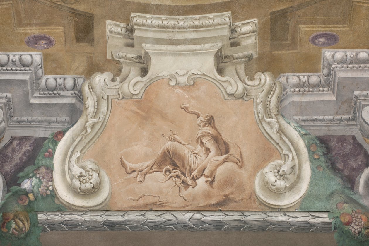 Dæmonernes fald, Scipios fortællinger, detalje, 1731 (detalje af 3498337) af Giovanni Battista Tiepolo
