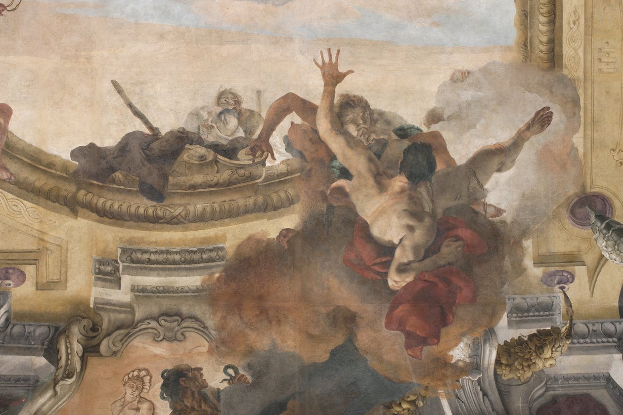 Dæmonernes fald, historier om Scipio, detaljer, 1731 af Giovanni Battista Tiepolo