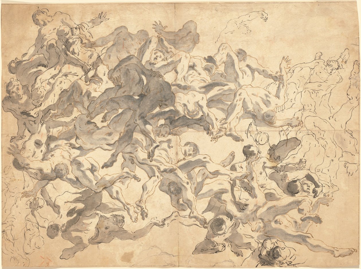 De oprørske engles fald af Giovanni Battista Tiepolo