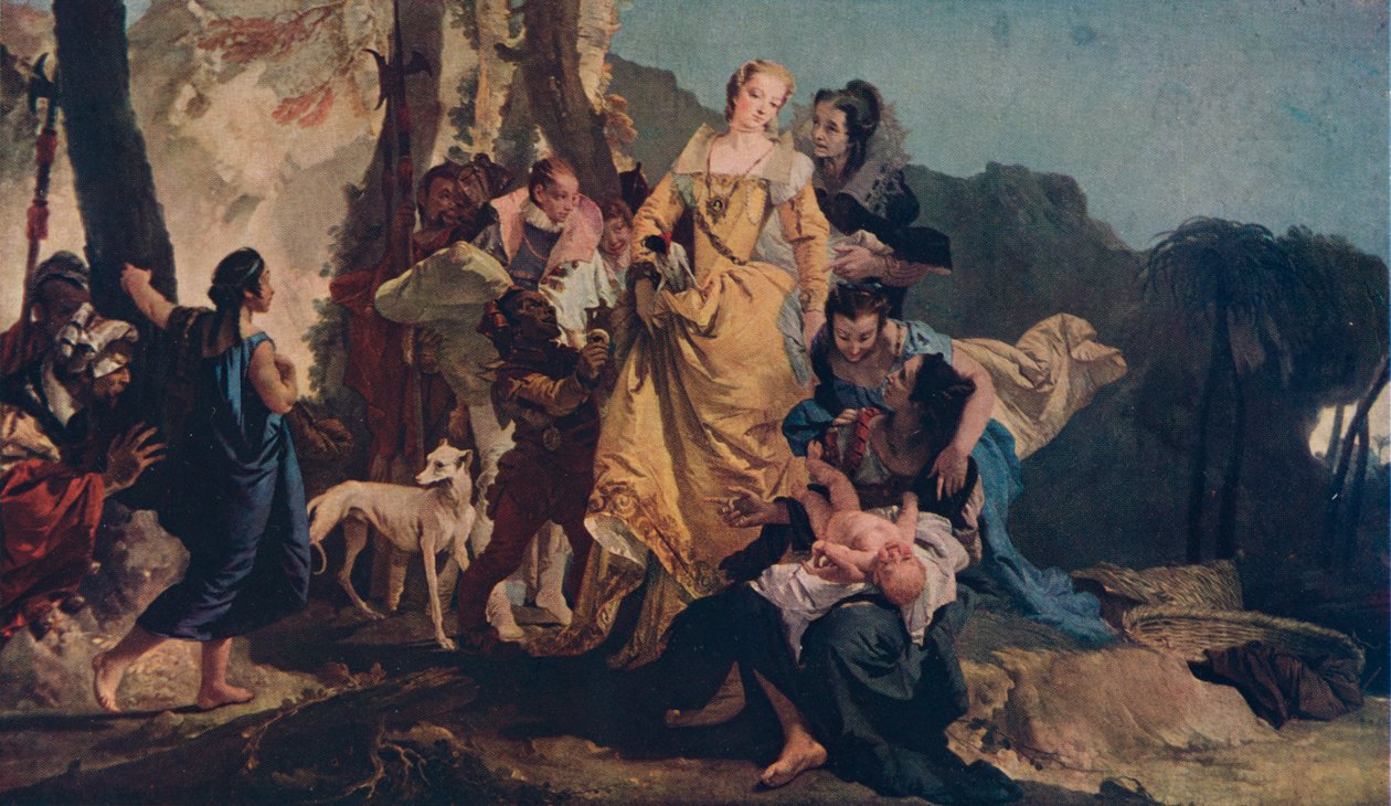 Fundet af Moses, c1730 af Giovanni Battista Tiepolo