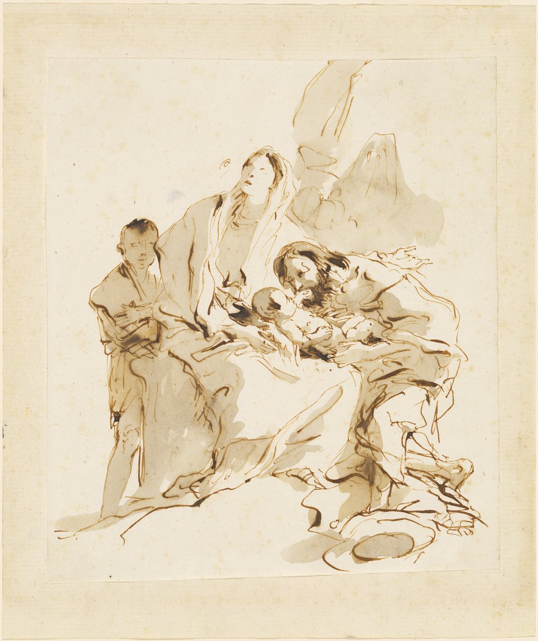 Den hellige familie af Giovanni Battista Tiepolo