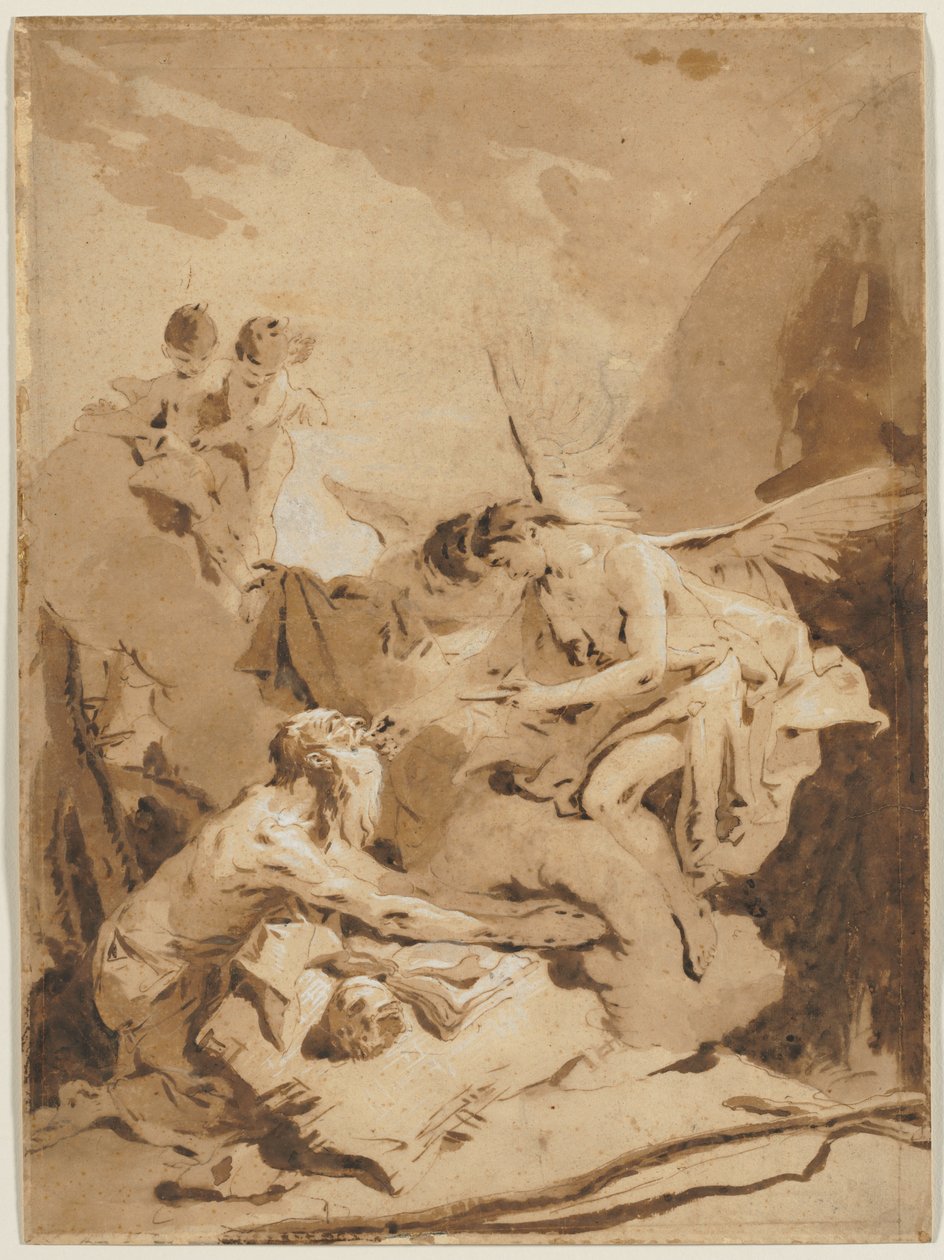 Den sidste nadver af Sankt Hieronymus, ca. 1726. af Giovanni Battista Tiepolo