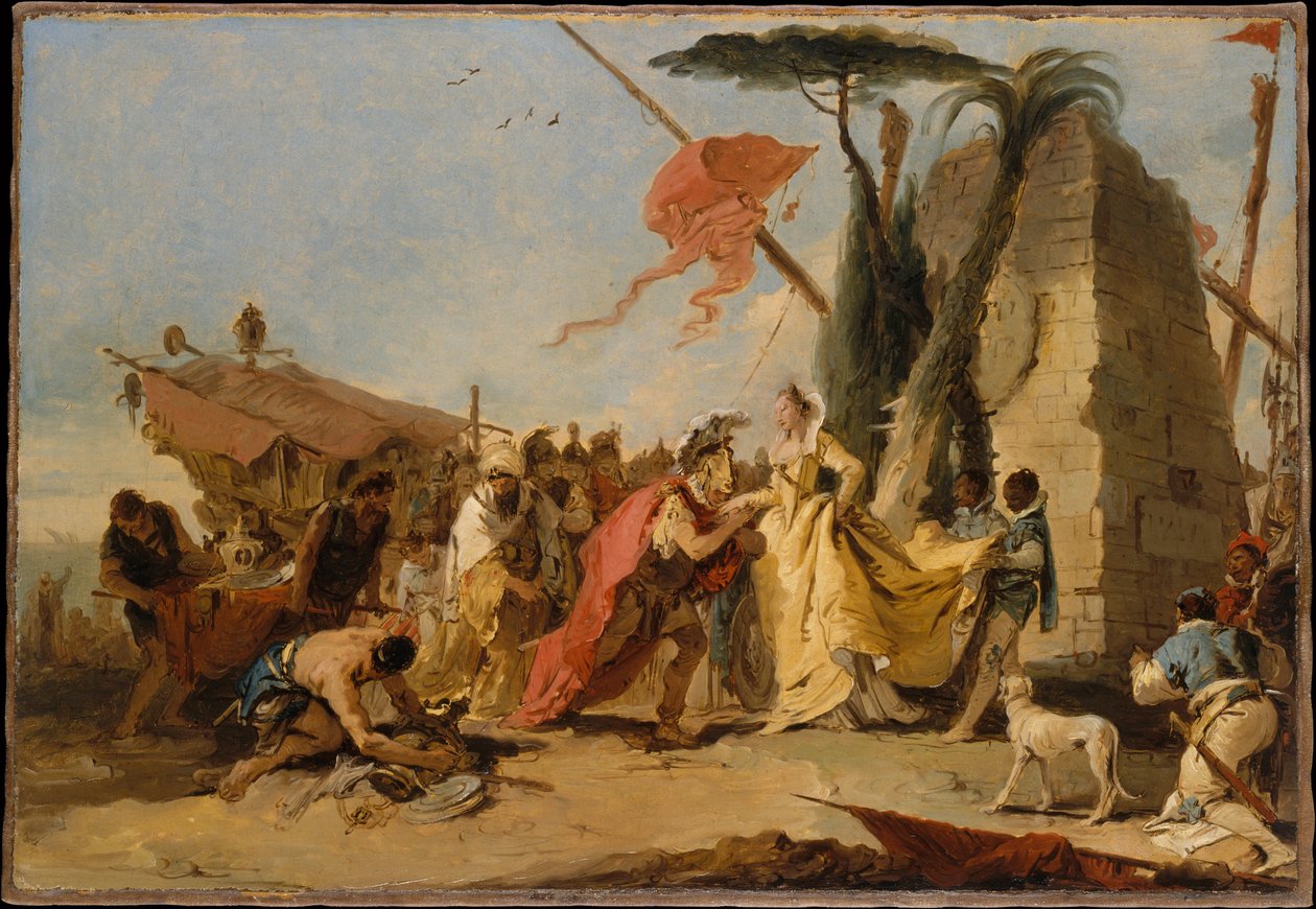 Antonius og Kleopatras møde af Giovanni Battista Tiepolo