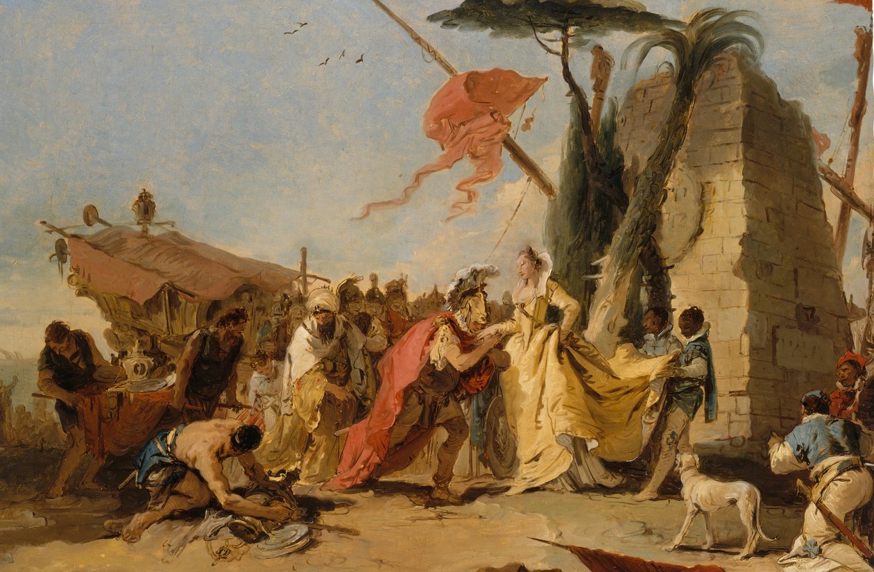 Mødet mellem Antony og Cleopatra, ca. 1745-47. af Giovanni Battista Tiepolo