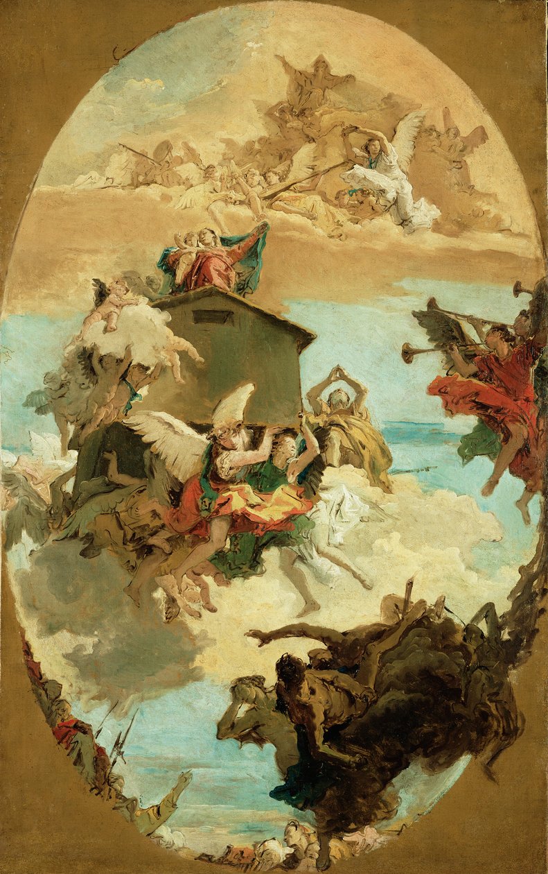 Miraklet i det hellige hus i Loreto af Giovanni Battista Tiepolo