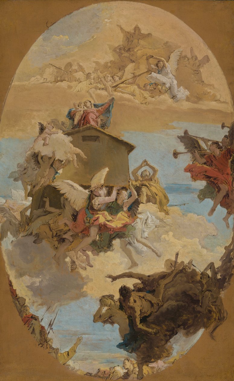Miraklet i det hellige hus Loreto, 1743 af Giovanni Battista Tiepolo