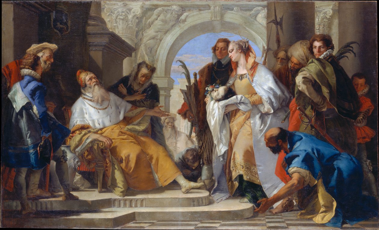 Crotta-familiens skytshelgener af Giovanni Battista Tiepolo