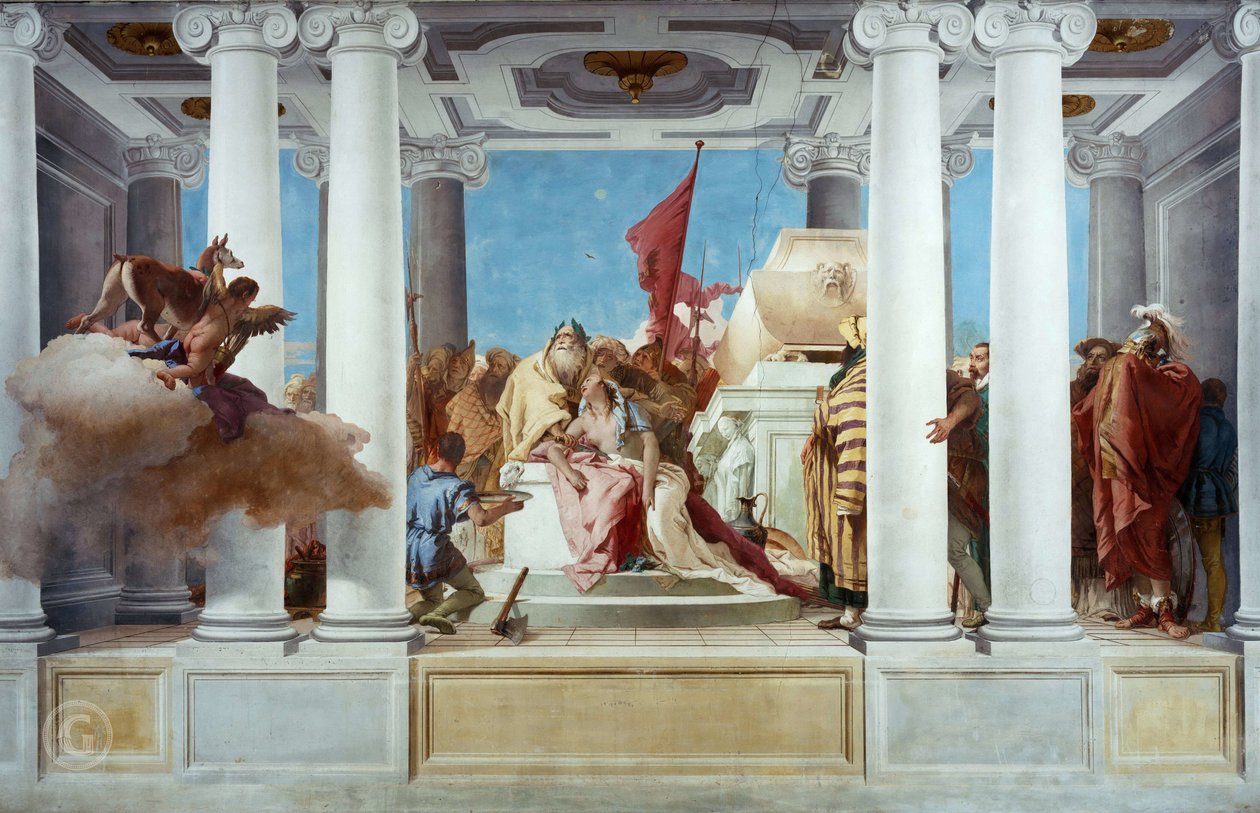 Ofringen af Iphigeneia af Giovanni Battista Tiepolo