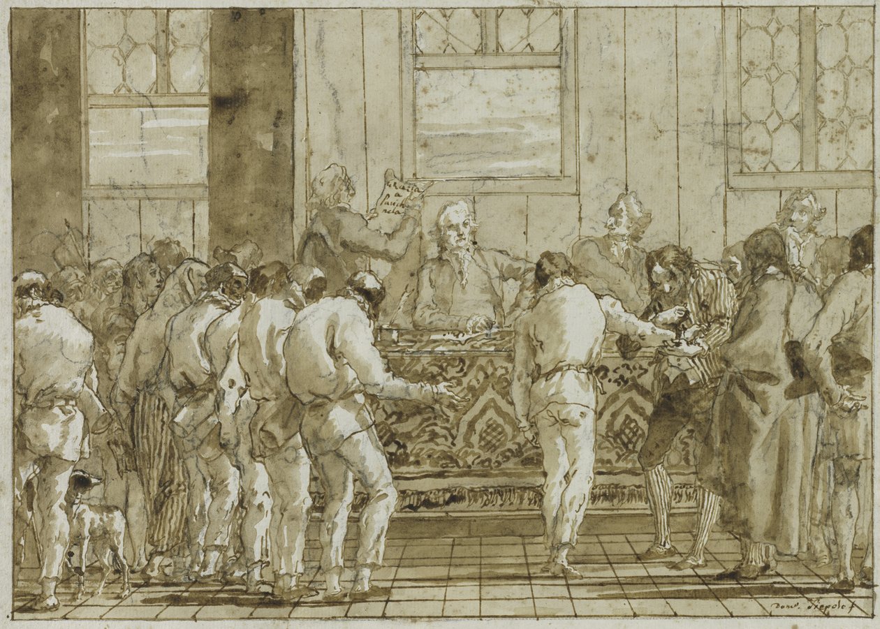 Retssagen, c.1790 af Giovanni Battista Tiepolo