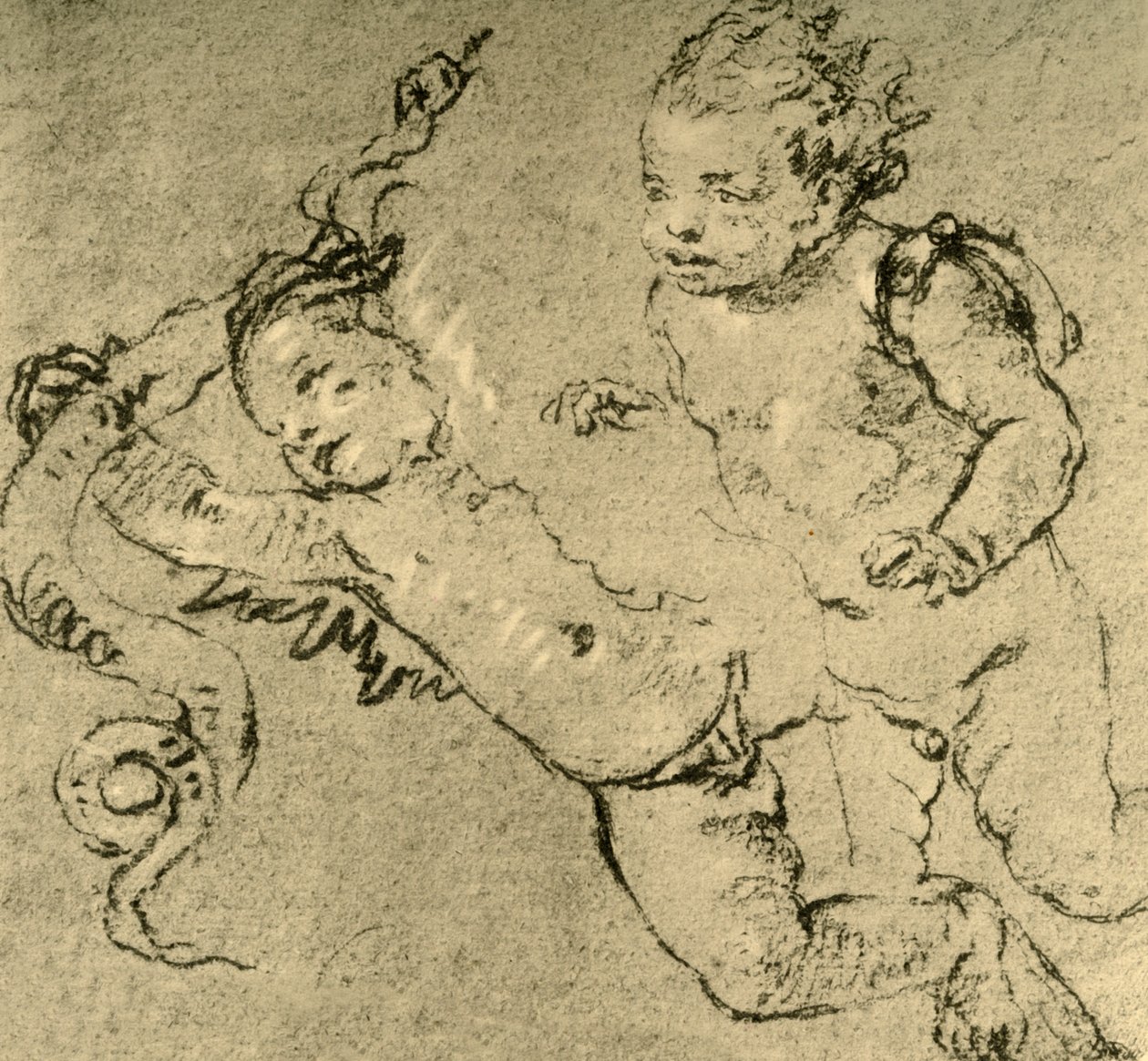 To Amorer, c1752, 1928 af Giovanni Battista Tiepolo