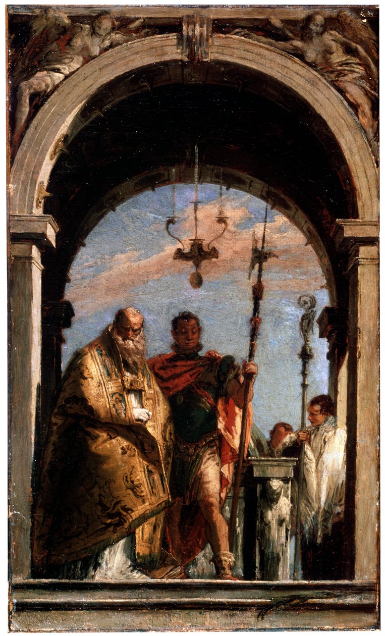 To hellige, 1740-1745. af Giovanni Battista Tiepolo