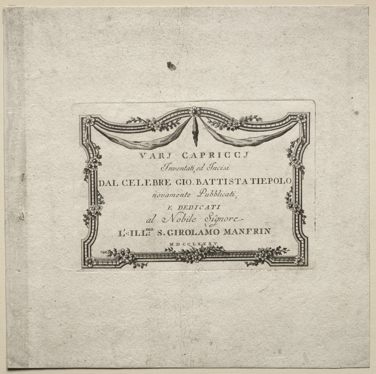 Forskellige Capricer, 1785. af Giovanni Battista Tiepolo