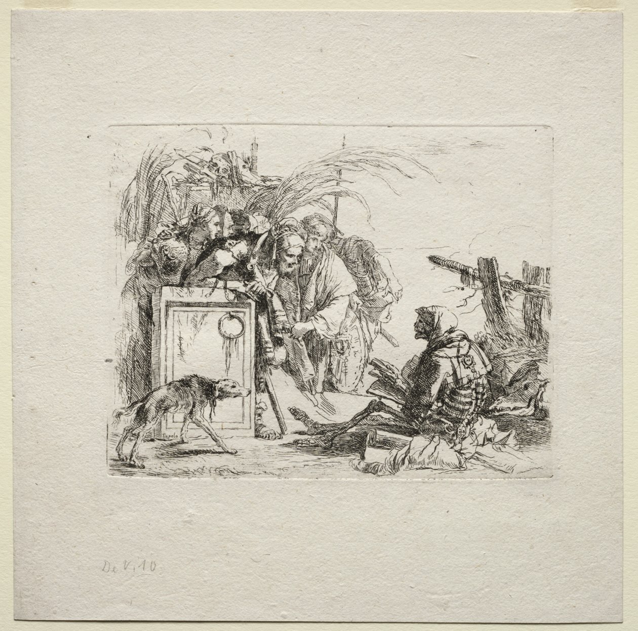 Forskellige Caprices: Dødsgivende publikum af Giovanni Battista Tiepolo