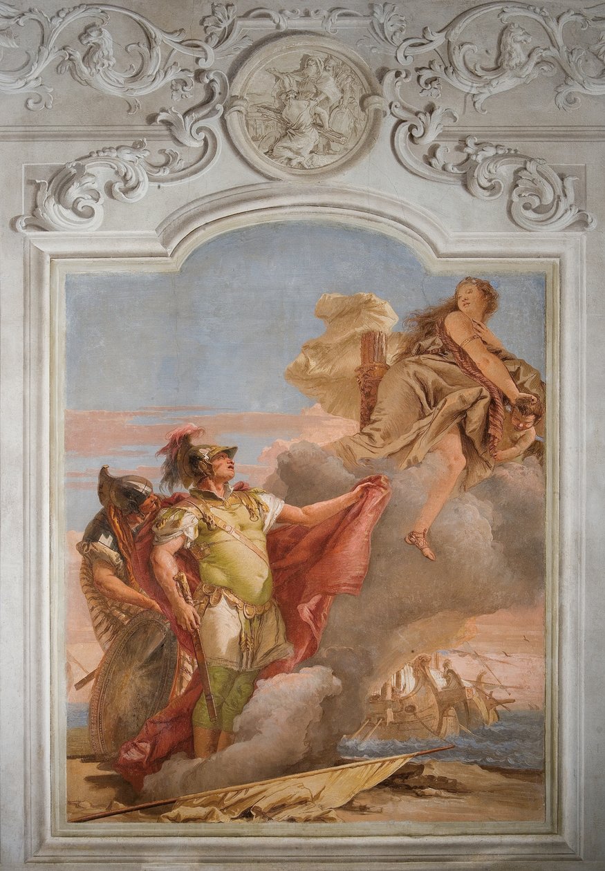 Venuss farvel til Aeneas, fra Æneidens værelse i Palazzina, 1757 af Giovanni Battista Tiepolo