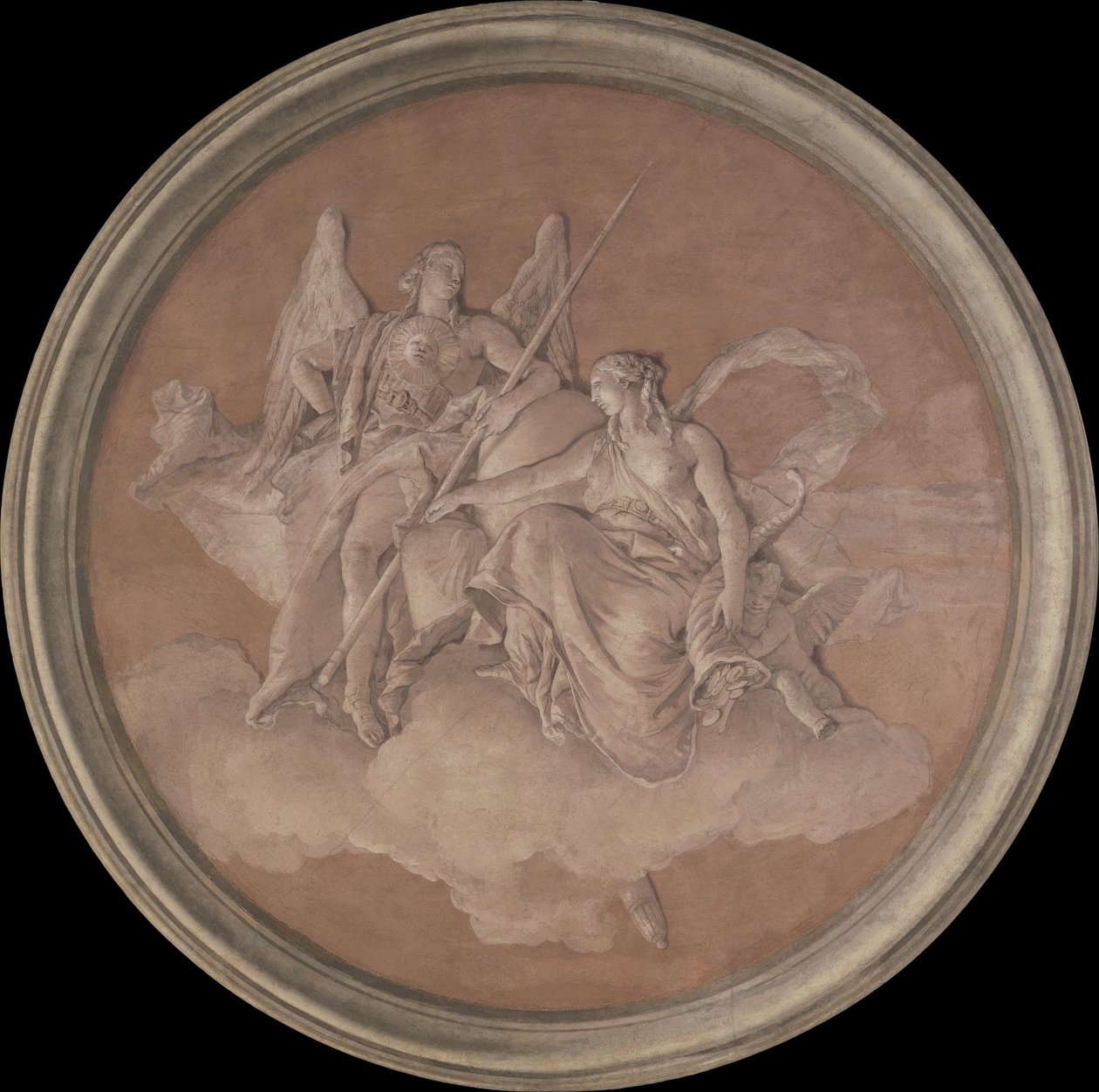 Dyd og overflod, 1760 (fresko overført til lærred) af Giovanni Battista Tiepolo