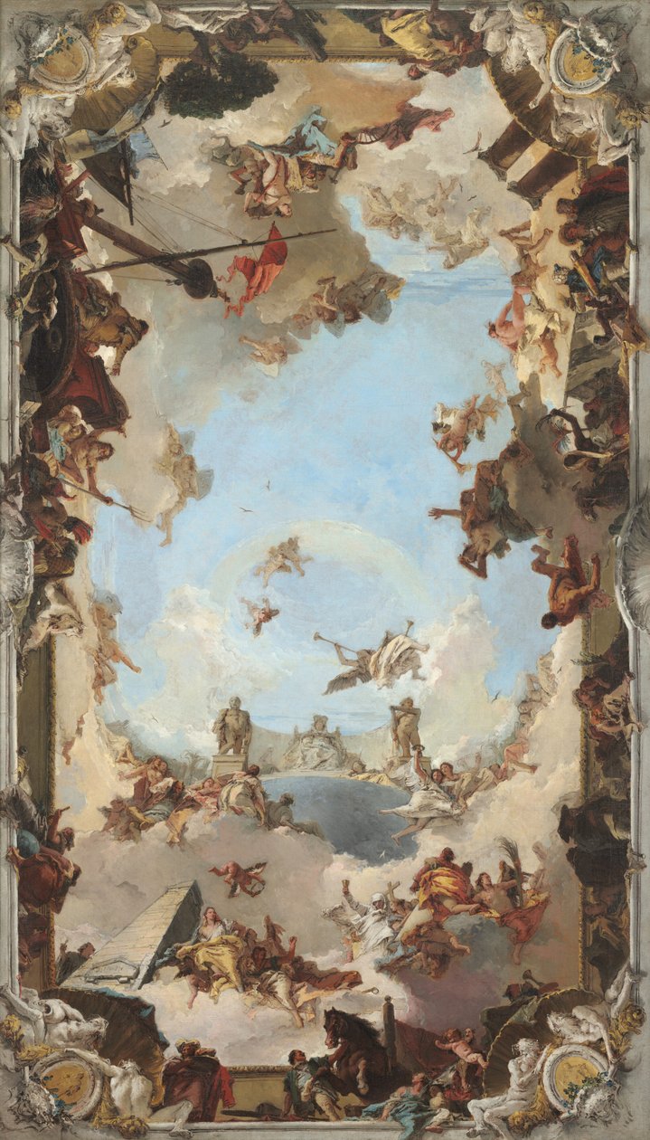 Rigdom og fordele ved det spanske monarki under Charles III, 1762. af Giovanni Battista Tiepolo
