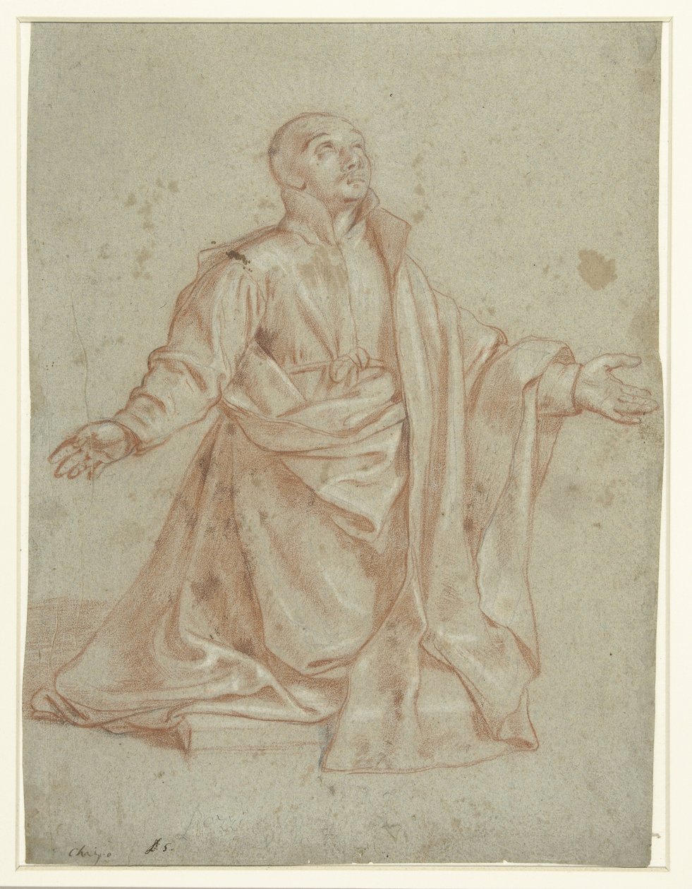 Sankt Ignatius af Loyola, i tilbedelse af Giovanni Battista del Cairo