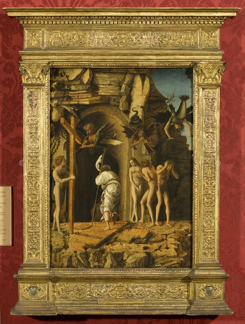 Kristi nedstigning i limbo (olie på vellum på panel) af Giovanni Bellini