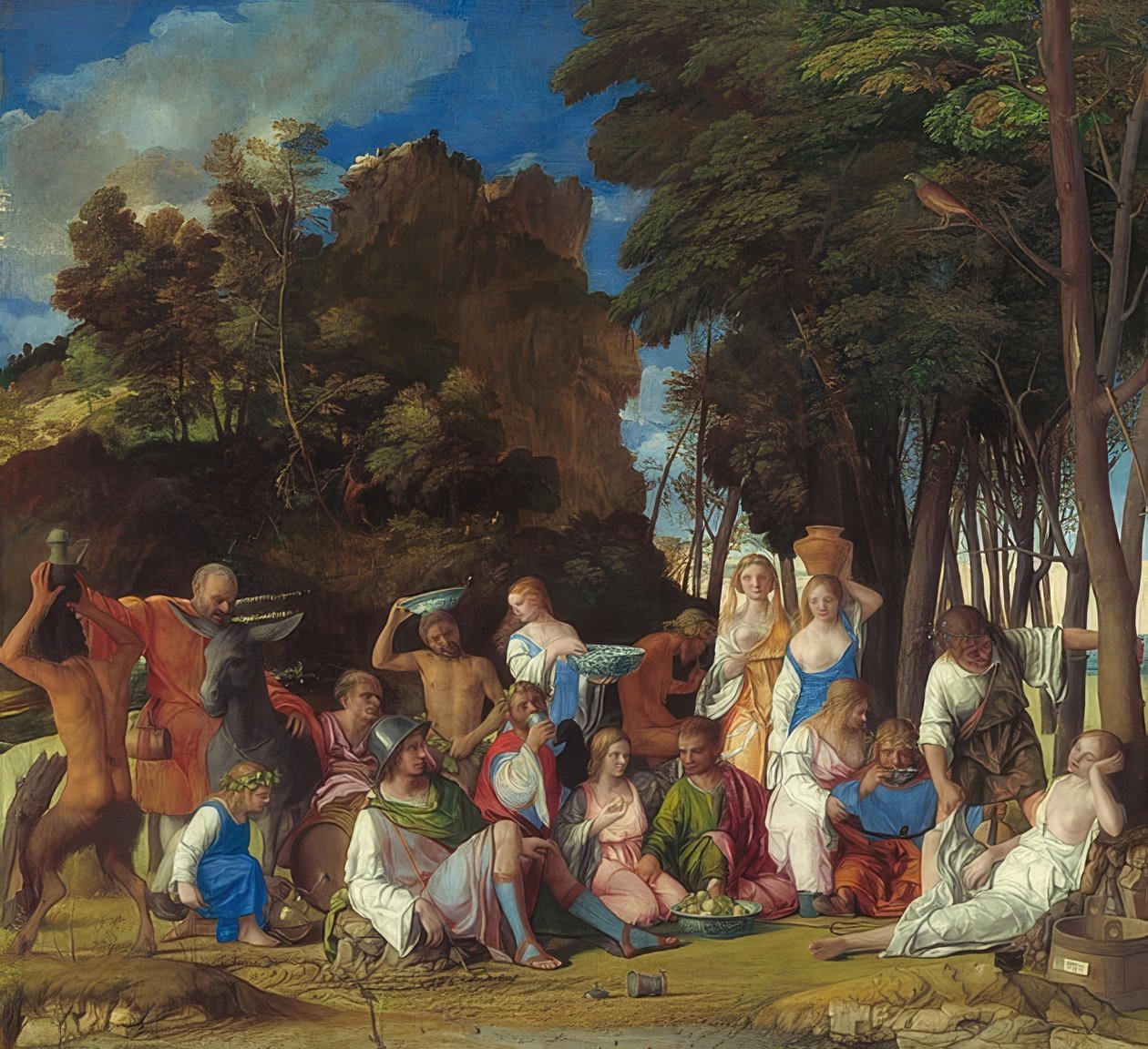 Gudernes højtid. 1514/29 af Giovanni Bellini