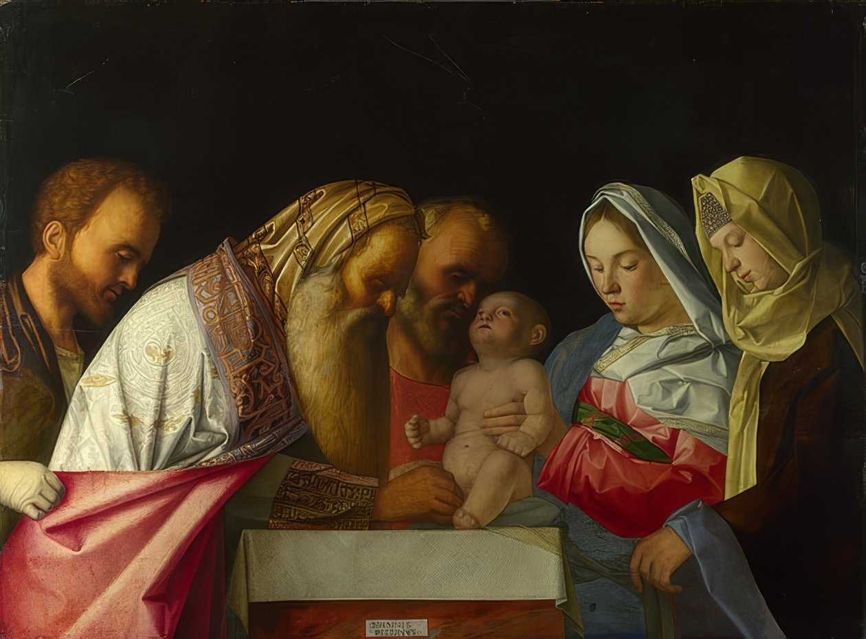 Jesu omskærelse. Omkring 1500 af Giovanni Bellini