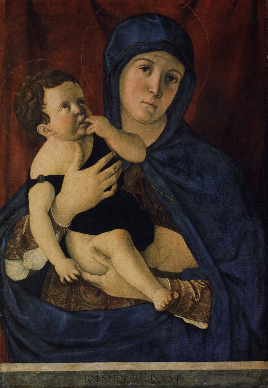 Tysk: Maria mit dem Kind Madonna og barn af Giovanni Bellini