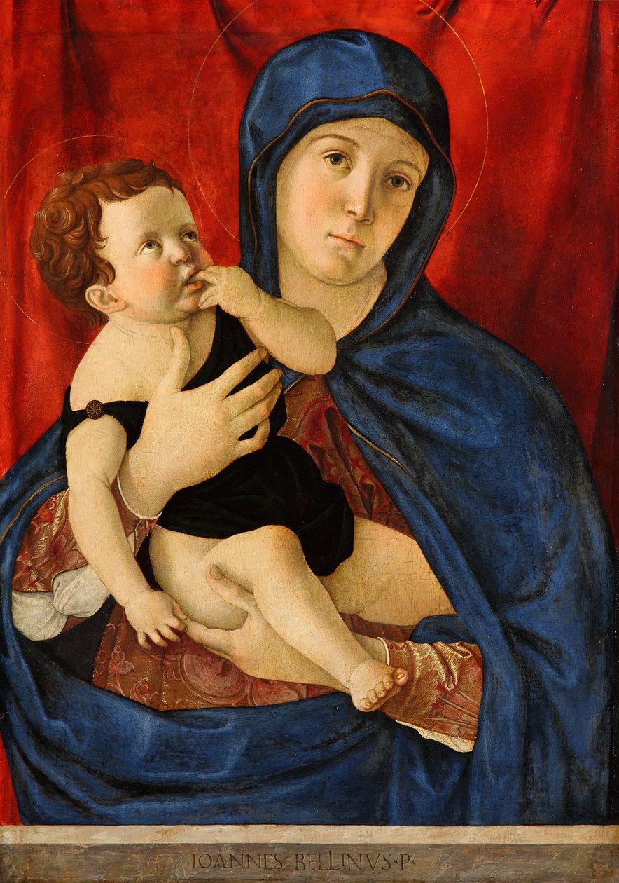 Tysk: Maria mit dem Kind Madonna og barn af Giovanni Bellini