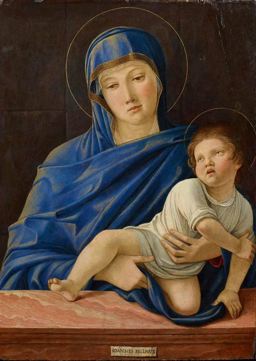 Italiensk: Lochis Madonna og barn af Giovanni Bellini