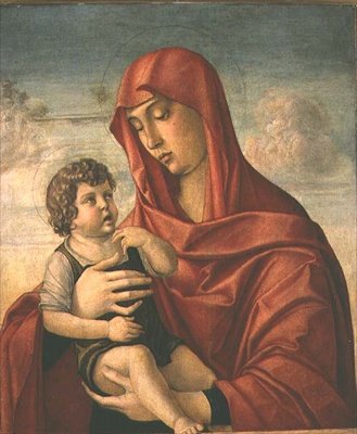 Madonna og barn (panel) af Giovanni Bellini