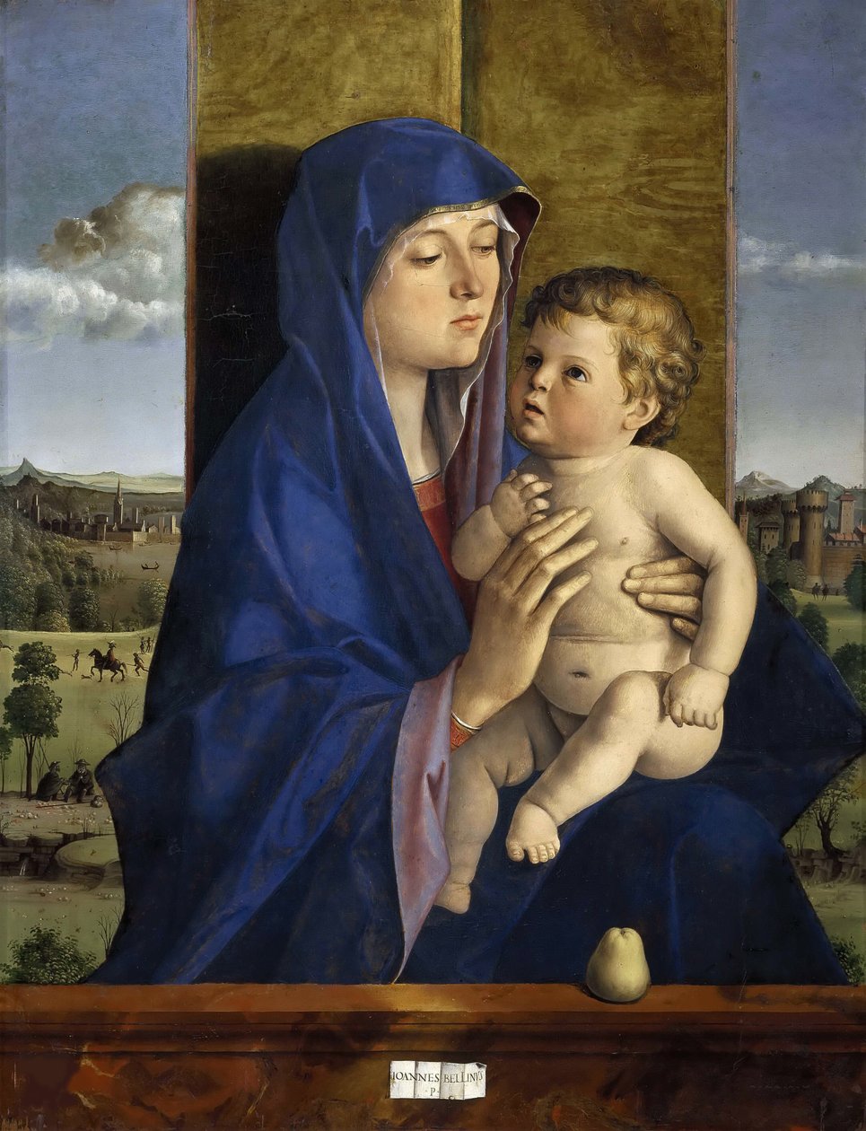 Madonna med barn, ca 1485. af Giovanni Bellini