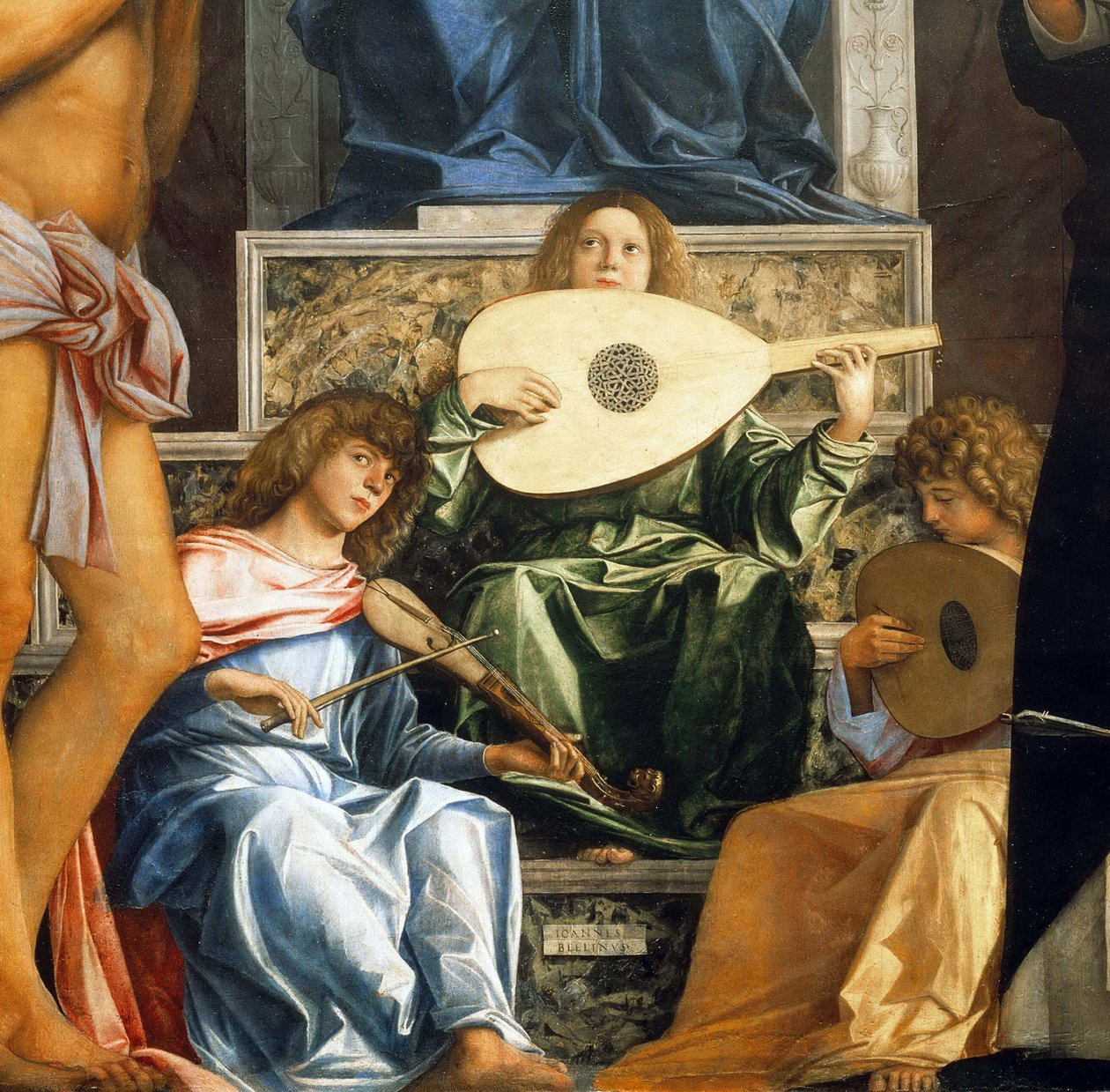Altertavle af San Giobbe. Detalje, ca 1487. af Giovanni Bellini