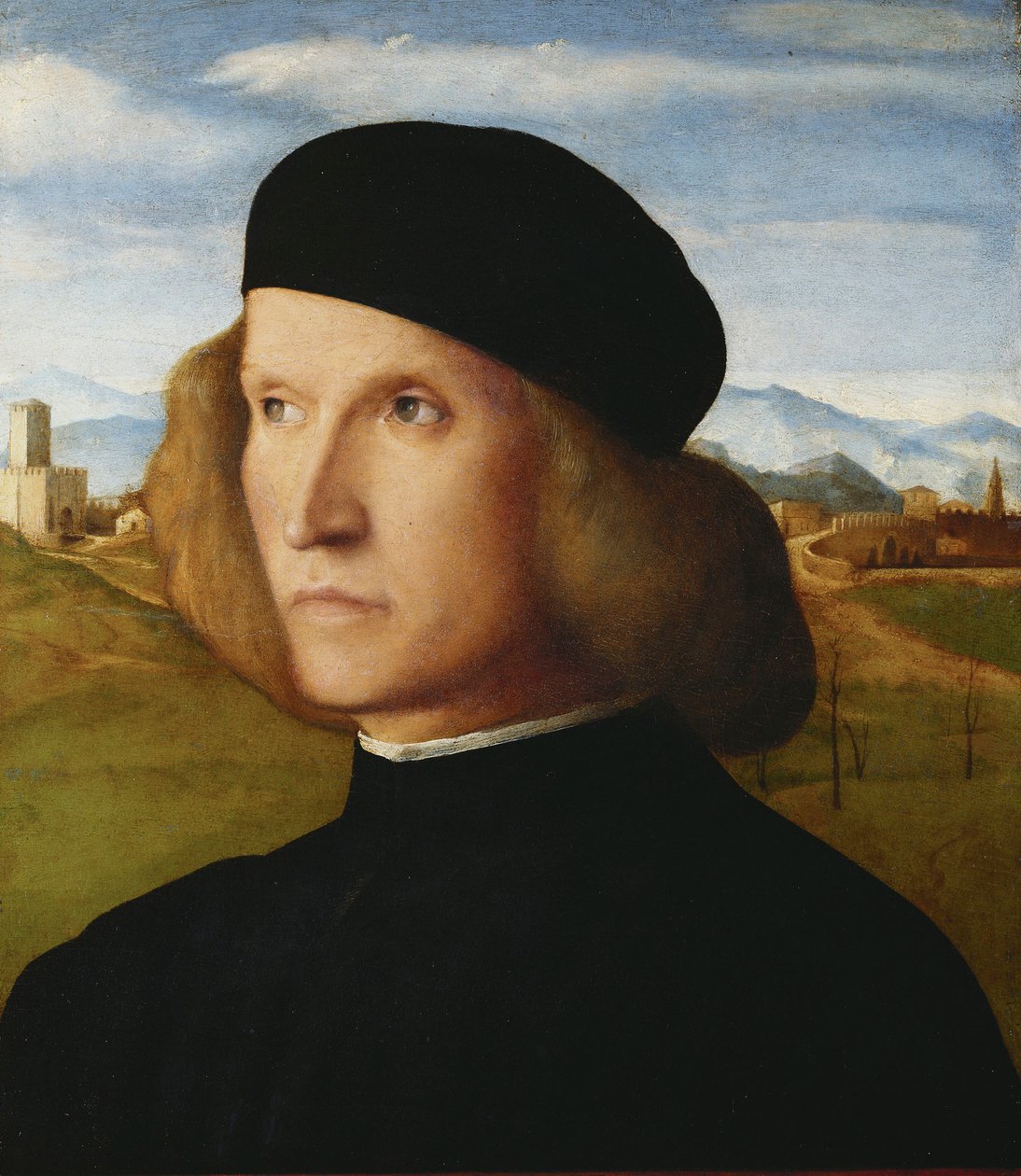 Portræt af en ung mand af Giovanni Bellini